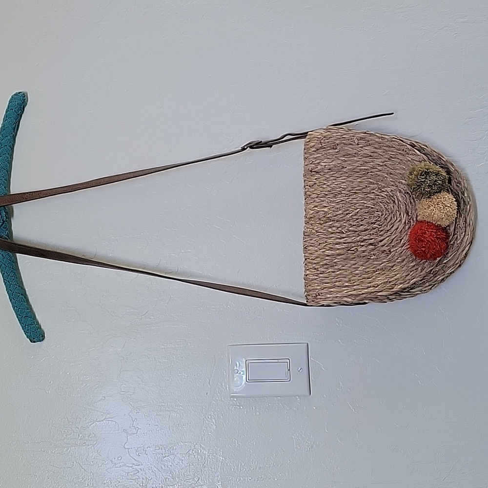 Sun and Sand Straw Crossbody Bag